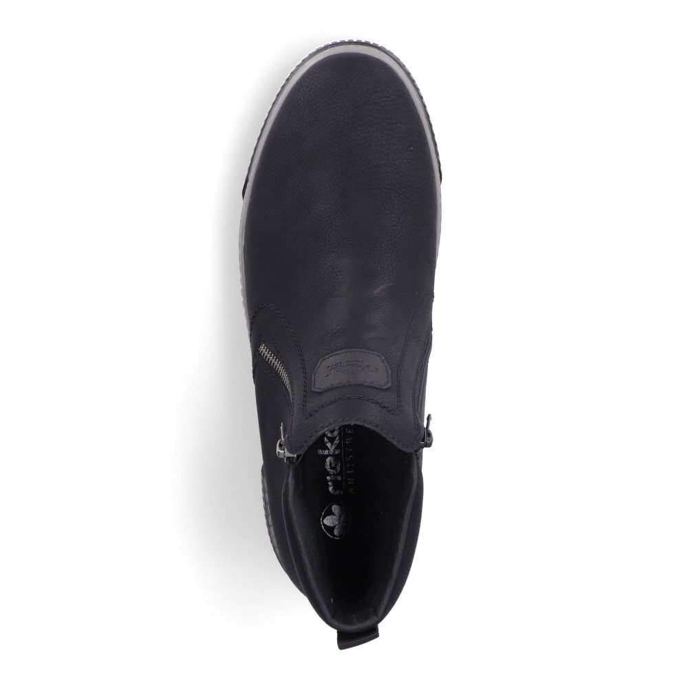 detail Pánská kotníková obuv RIEKER 18981-00 černá W4