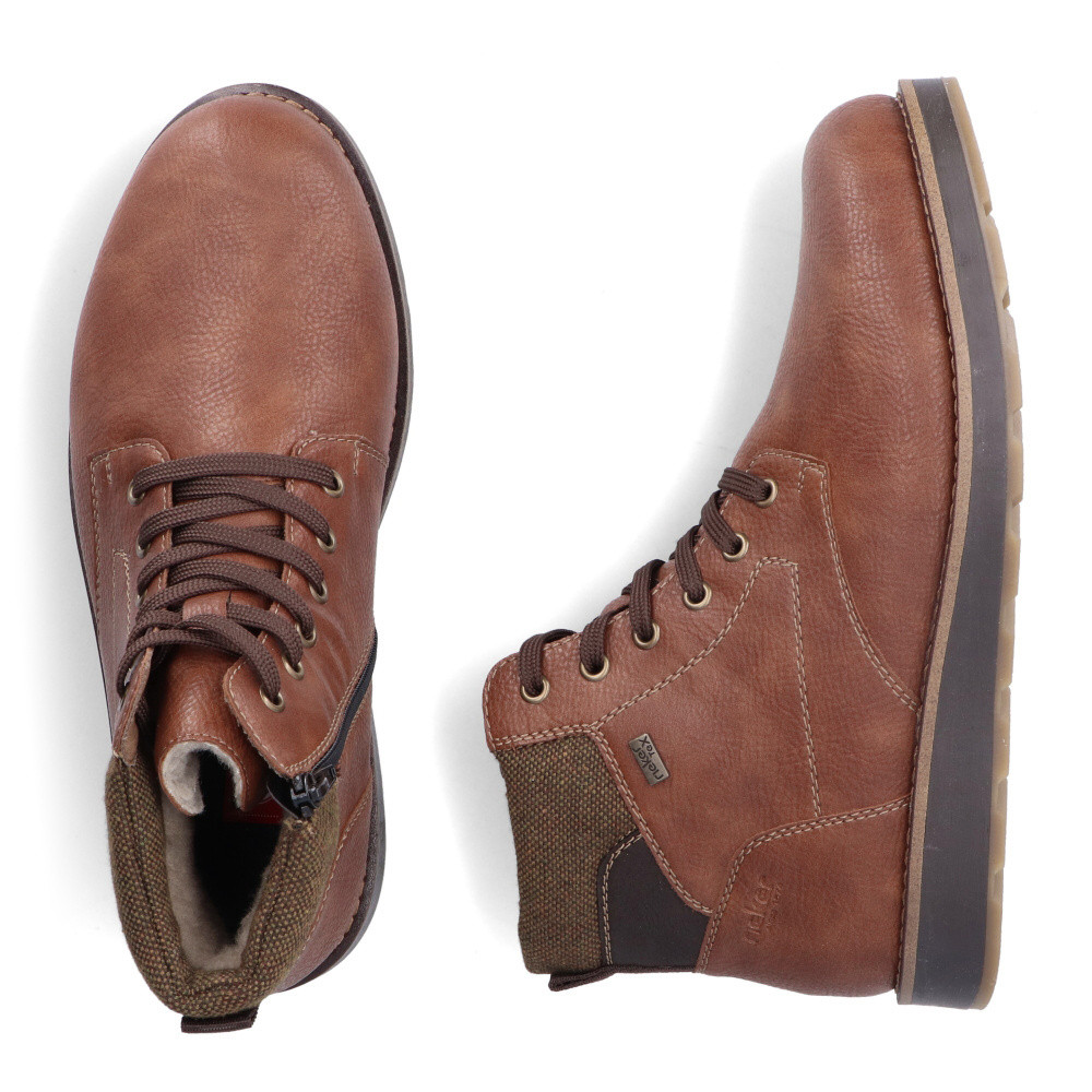 detail Pánská kotníková obuv RIEKER 30040-24 hnědá W4