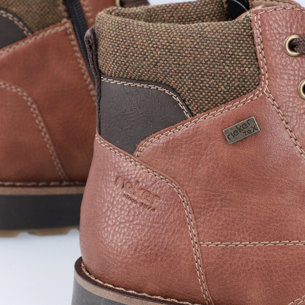 detail Pánská kotníková obuv RIEKER 30040-24 hnědá W4