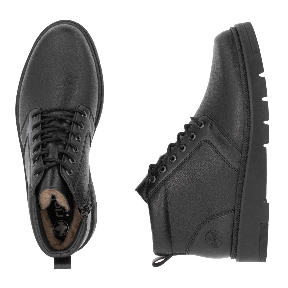 detail Pánská kotníková obuv RIEKER 30103-00 černá W4