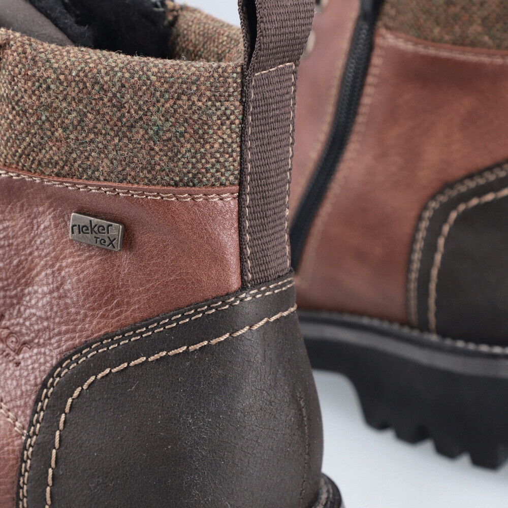 detail Pánská kotníková obuv RIEKER 30410-24 hnědá W4