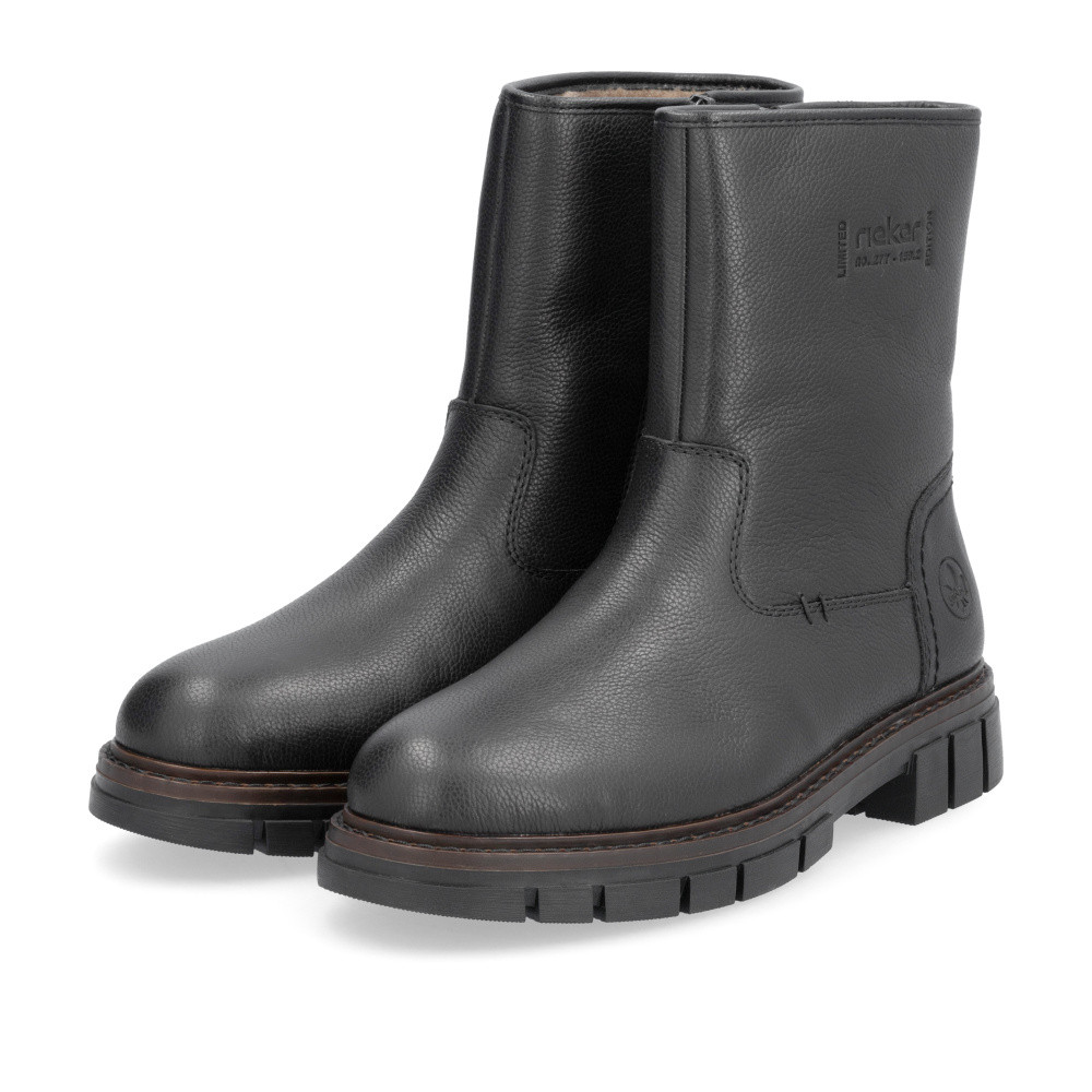 detail Pánská kotníková obuv RIEKER 32251-00 černá W4