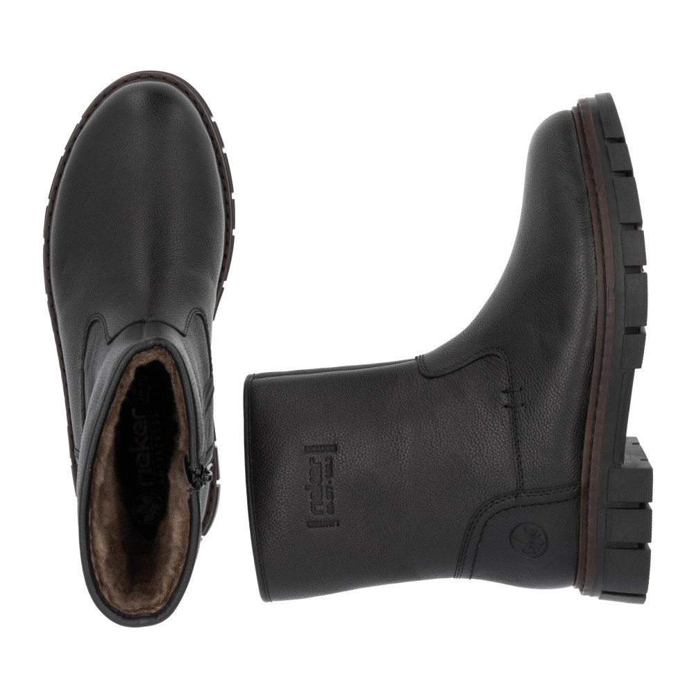 detail Pánská kotníková obuv RIEKER 32251-00 černá W4