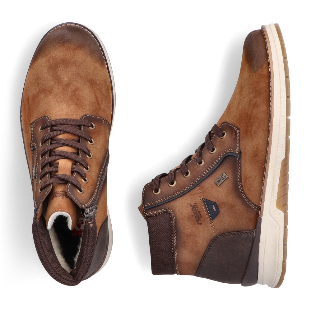 detail Pánská kotníková obuv RIEKER 32332-24 hnědá W4