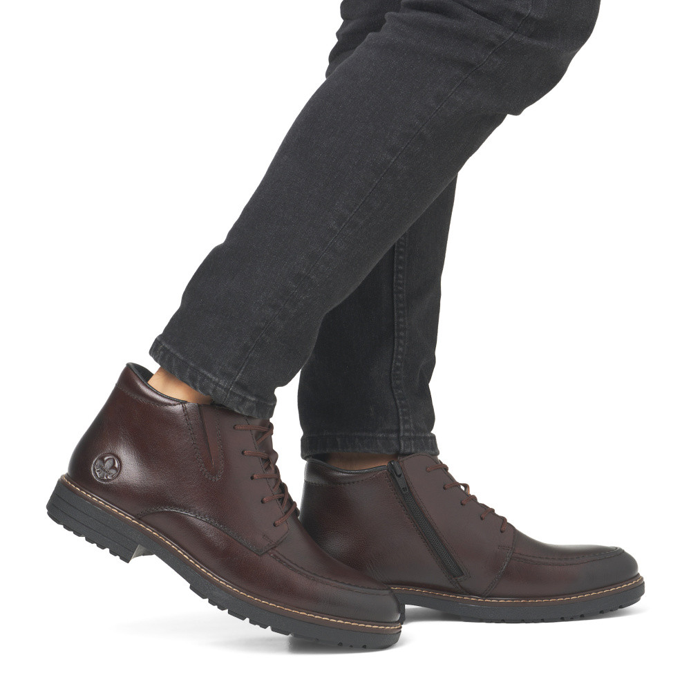 detail Pánská kotníková obuv RIEKER 33105-25 hnědá W4