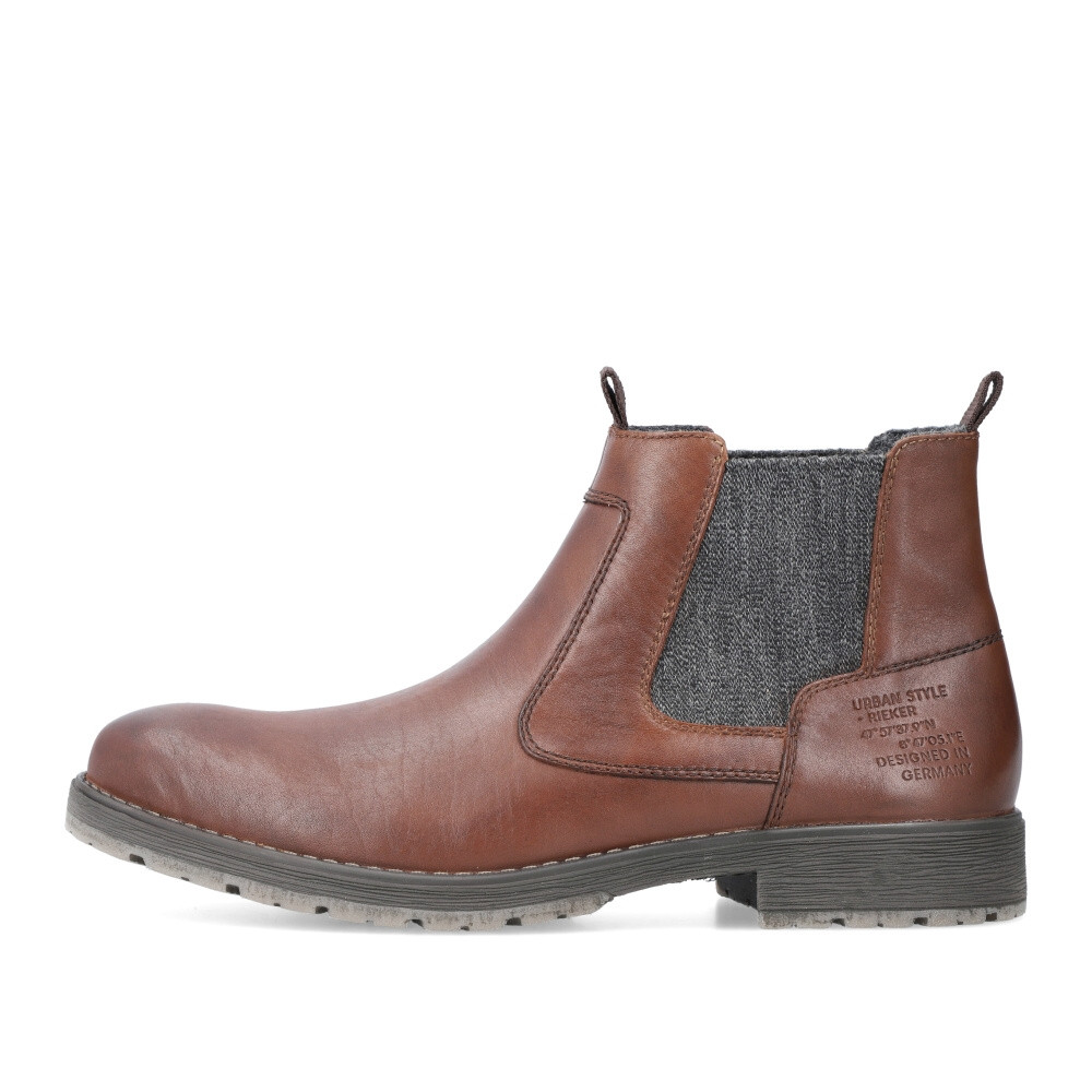 detail Pánská kotníková obuv RIEKER 33350-25 hnědá W4