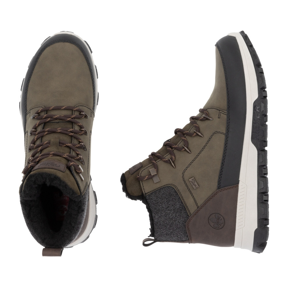 detail Pánská kotníková obuv RIEKER 35540-54 zelená W4