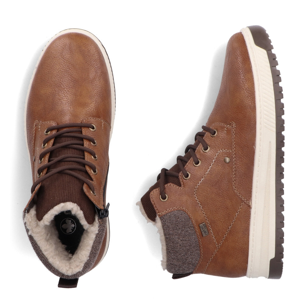 detail Pánska členková obuv RIEKER 38530-22 hnedá W4