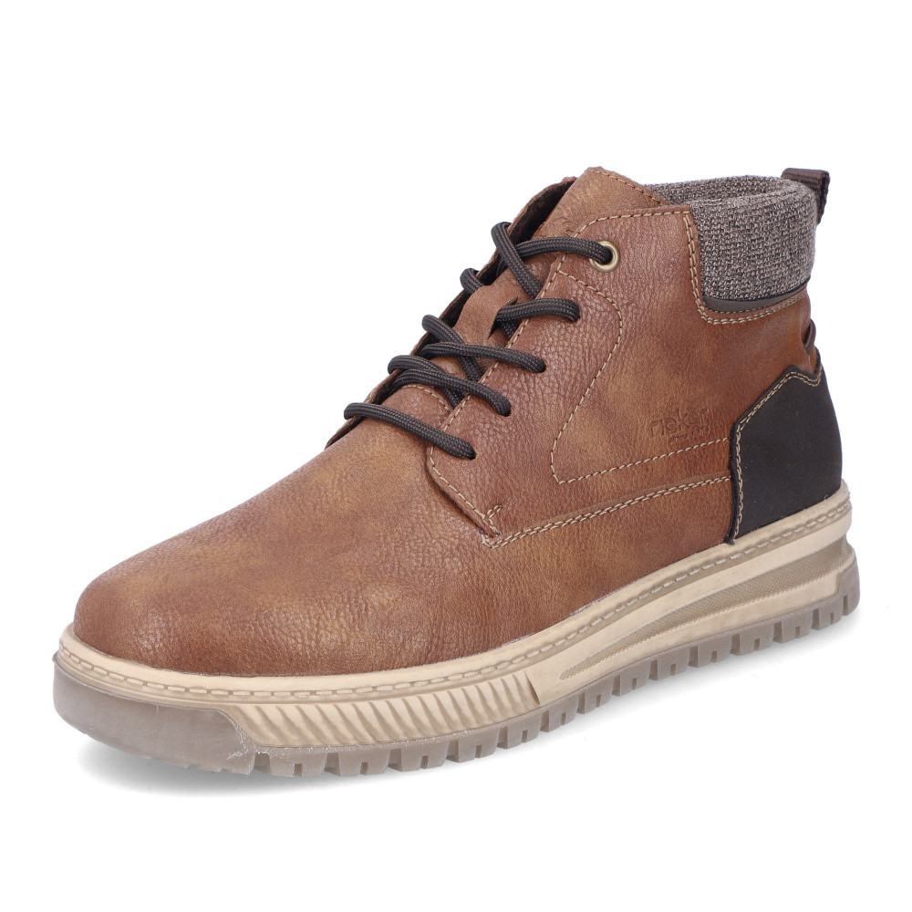 detail Pánska členková obuv RIEKER 38532-25 hnedá W4