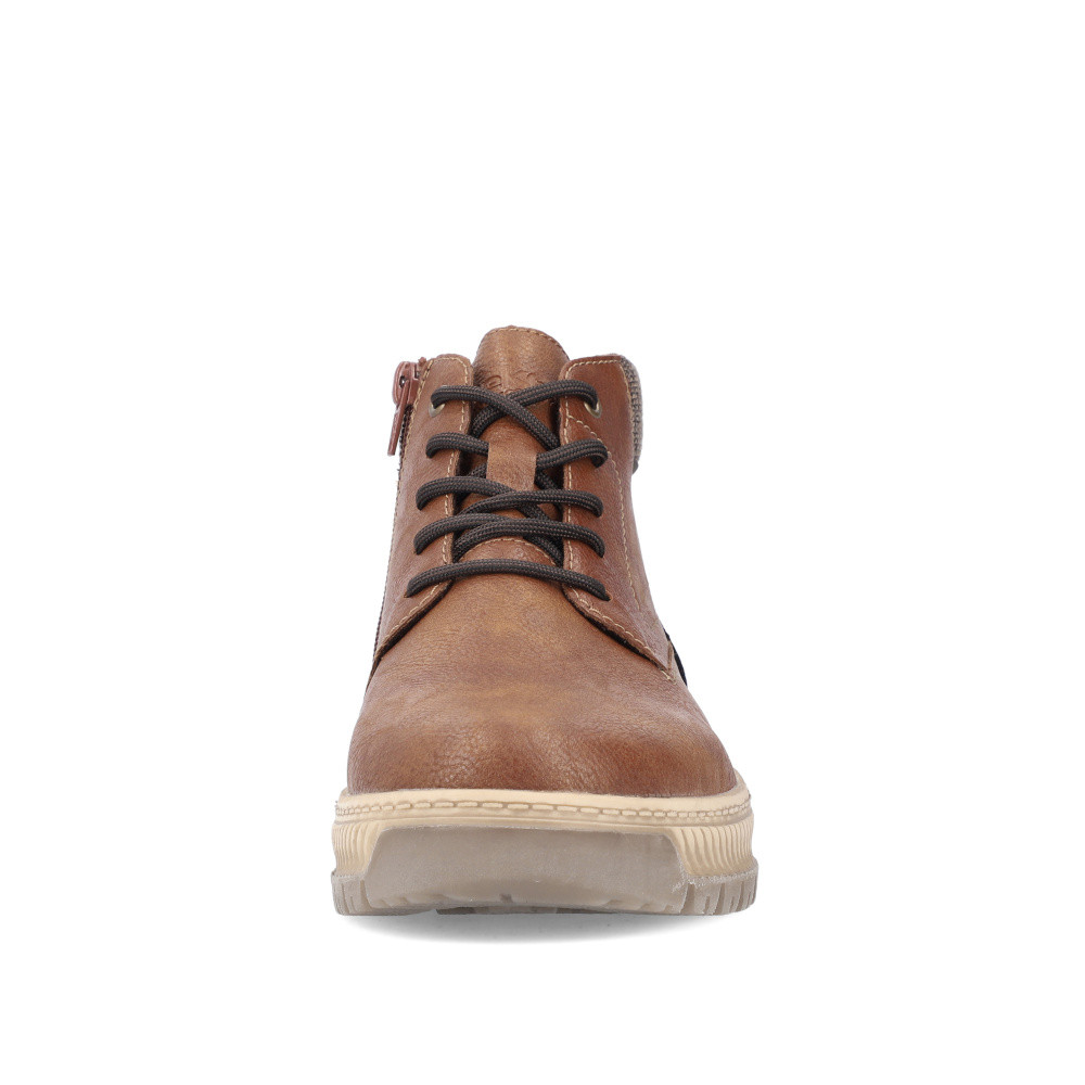 detail Pánska členková obuv RIEKER 38532-25 hnedá W4