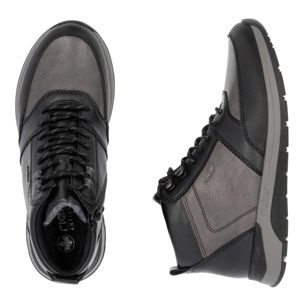 detail Pánská kotníková obuv RIEKER 39601-45 šedá W4