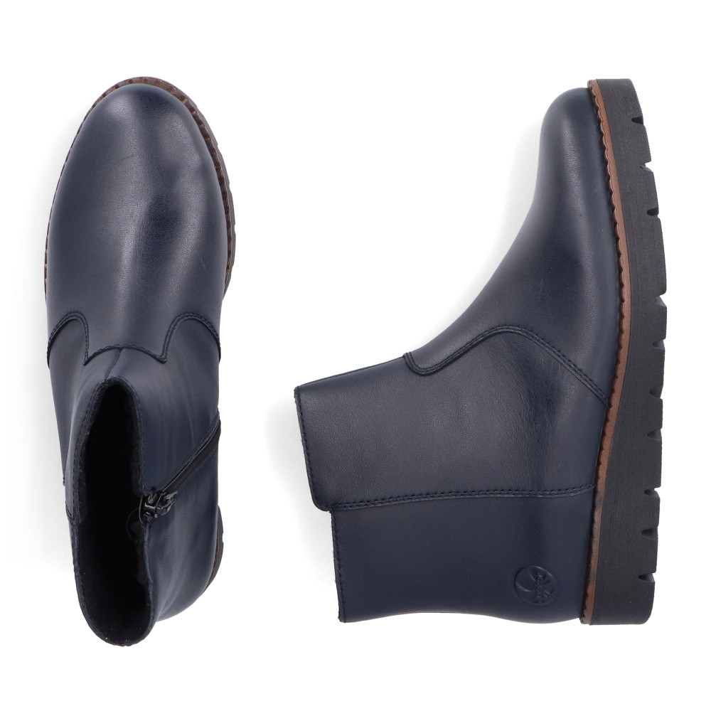 detail Dámská kotníková obuv RIEKER 44965-14 modrá W4