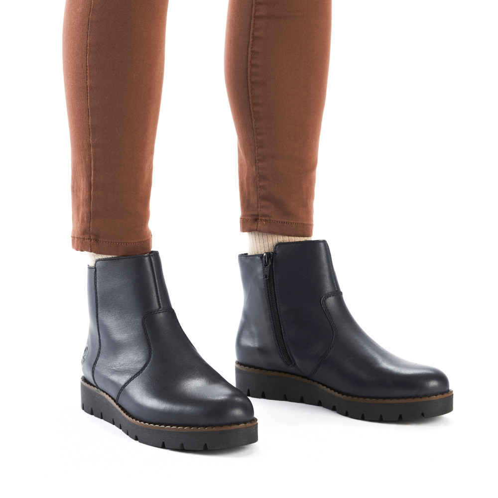 detail Dámská kotníková obuv RIEKER 44965-14 modrá W4