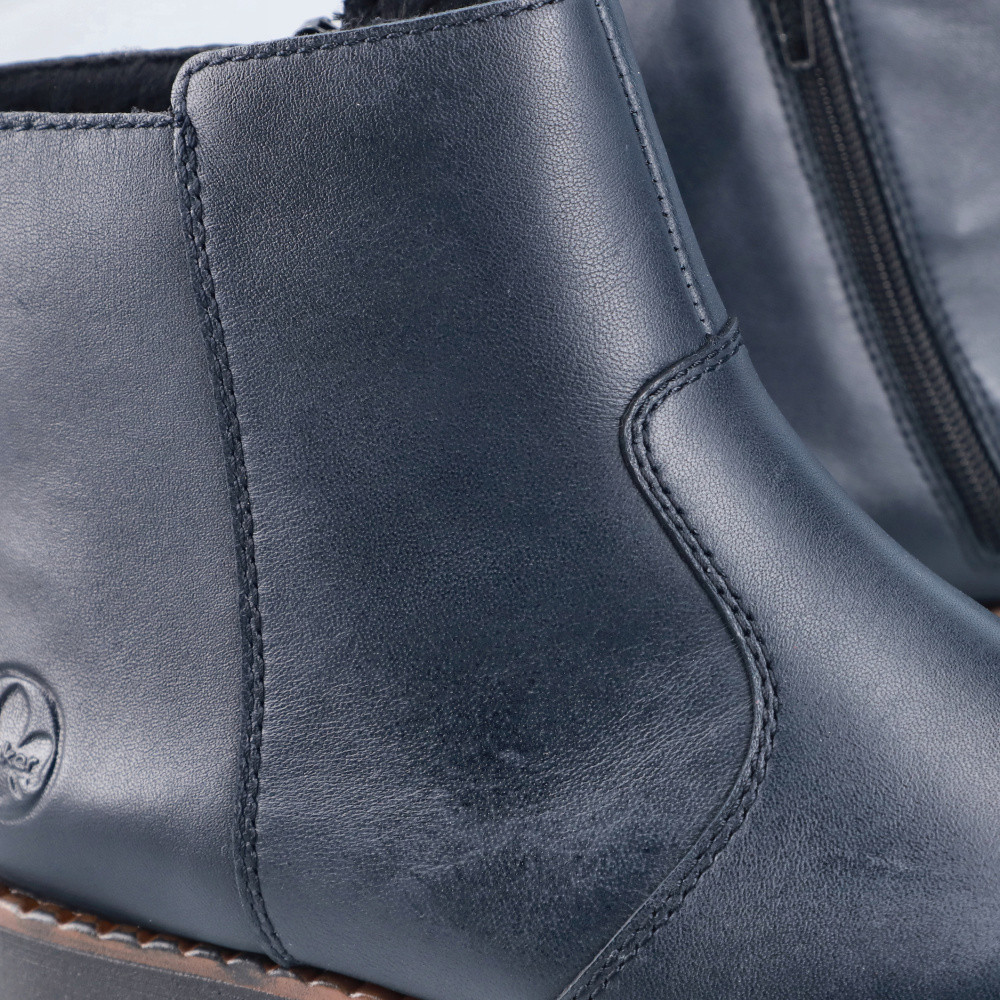 detail Dámská kotníková obuv RIEKER 44965-14 modrá W4