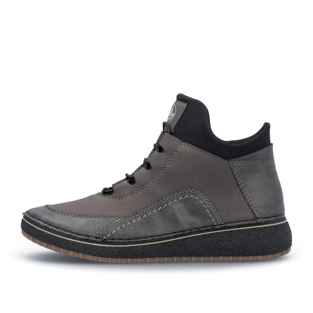 detail Dámská kotníková obuv RIEKER 50953-45 šedá W4