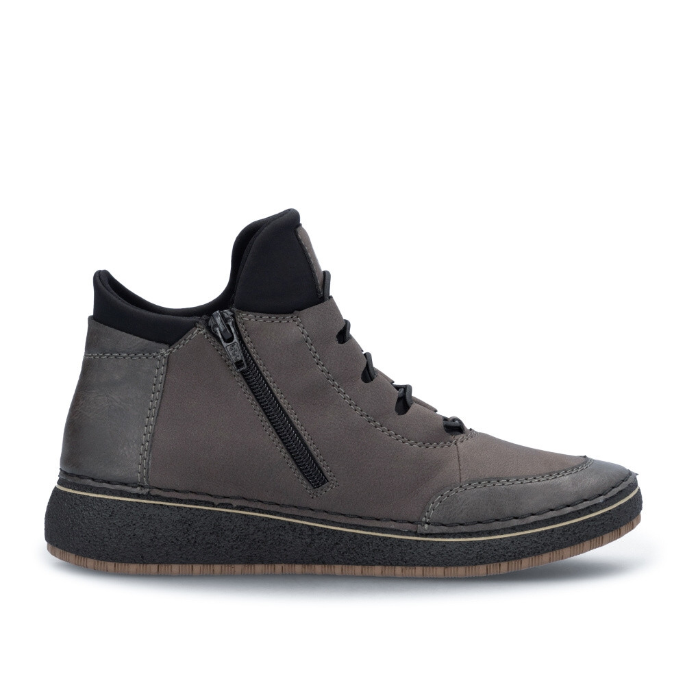 detail Dámská kotníková obuv RIEKER 50953-45 šedá W4