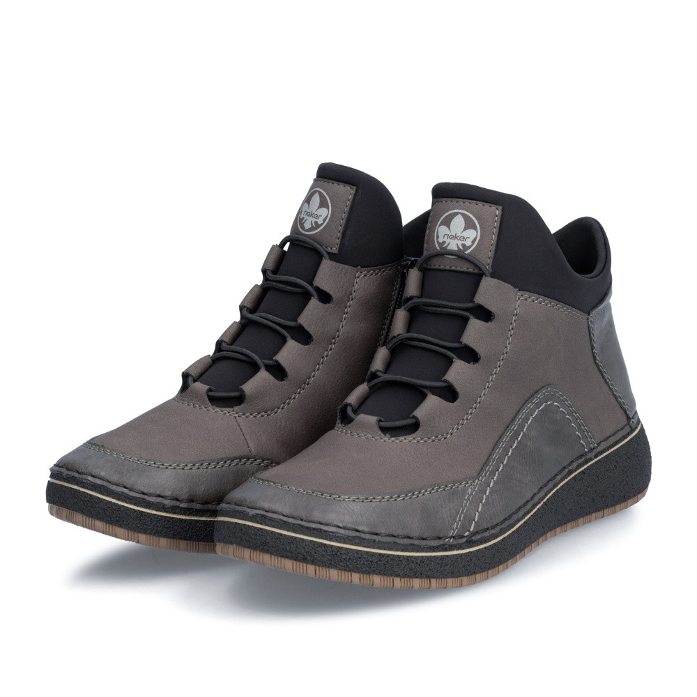 detail Dámská kotníková obuv RIEKER 50953-45 šedá W4