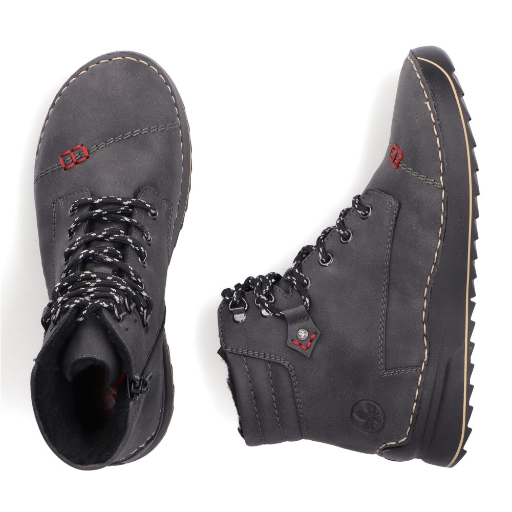 detail Dámská kotníková obuv RIEKER 51545-45 šedá W4