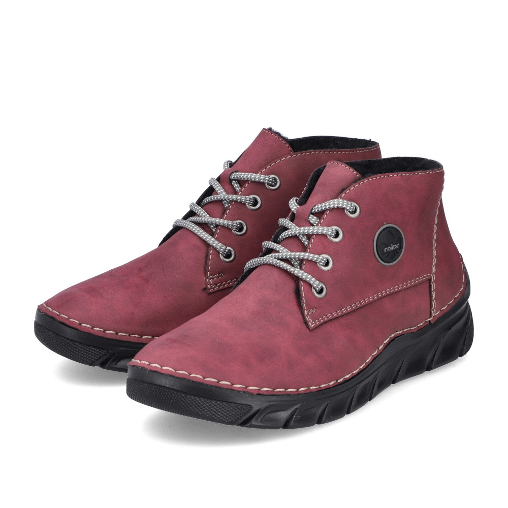 detail Dámská kotníková obuv RIEKER 55008-33 červená W4