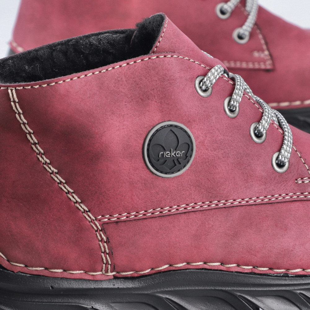 detail Dámská kotníková obuv RIEKER 55008-33 červená W4