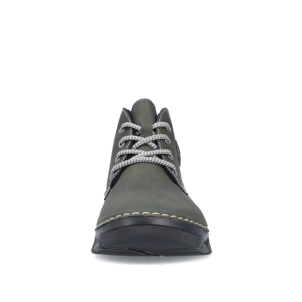 detail Dámská kotníková obuv RIEKER 55008-54 zelená W4