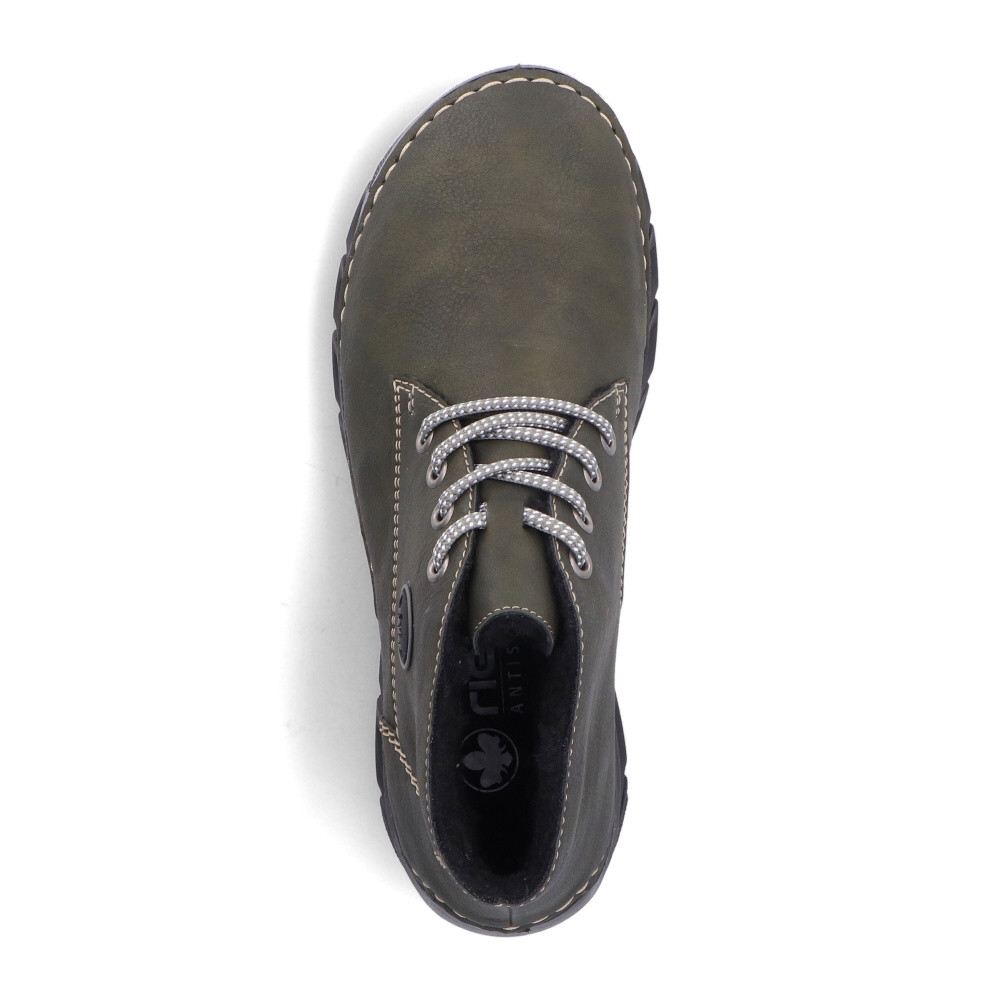 detail Dámská kotníková obuv RIEKER 55008-54 zelená W4