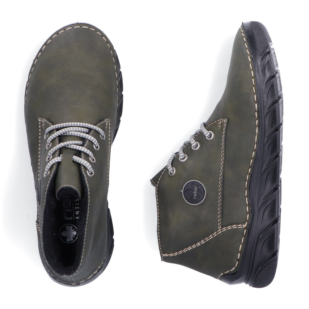 detail Dámská kotníková obuv RIEKER 55008-54 zelená W4