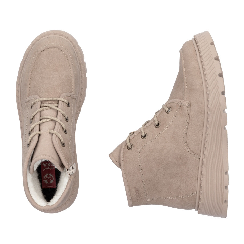 detail Dámská kotníková obuv RIEKER 70400-20 béžová W4