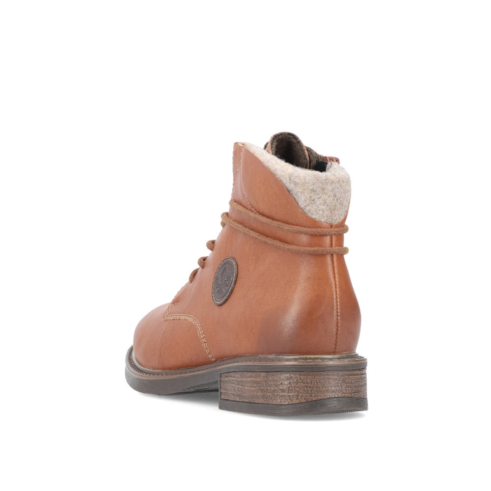 detail Dámská kotníková obuv RIEKER 71440-25 hnědá W4