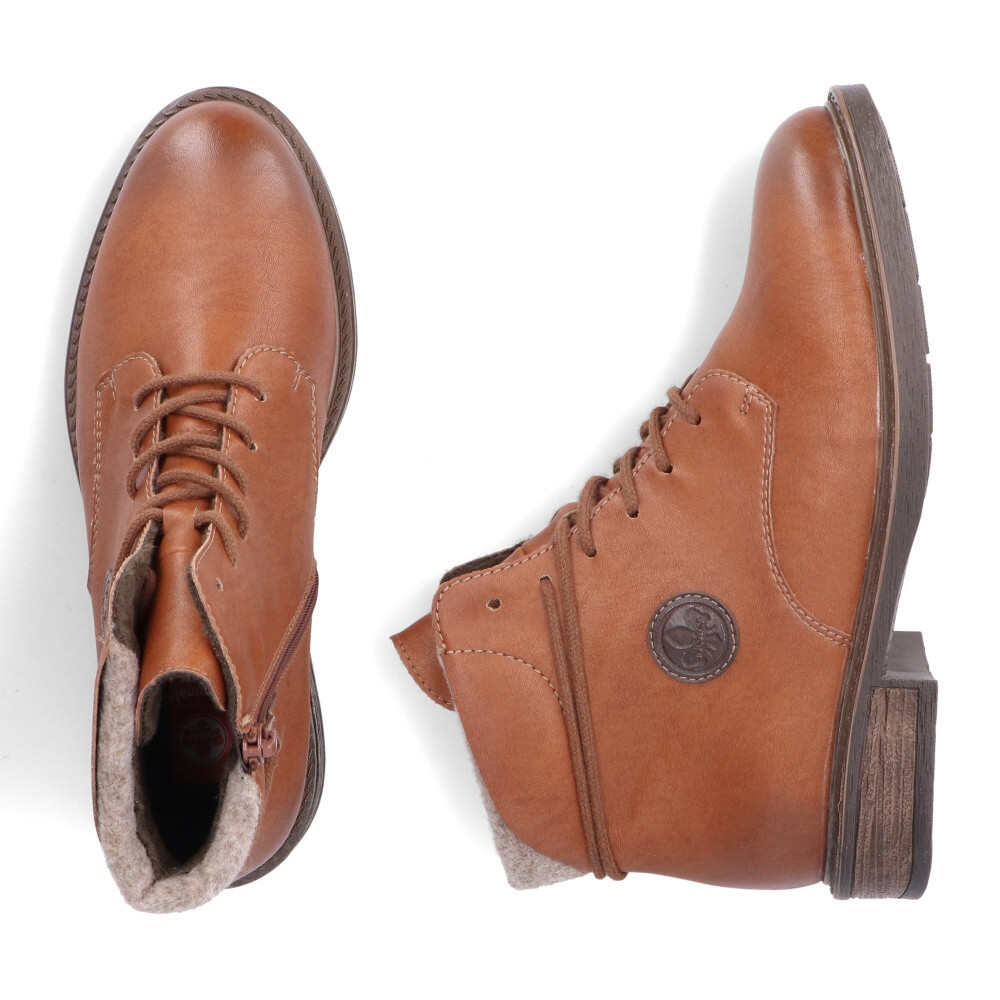 detail Dámská kotníková obuv RIEKER 71440-25 hnědá W4