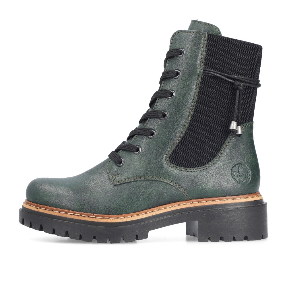 detail Dámská kotníková obuv RIEKER 72637-54 zelená W4