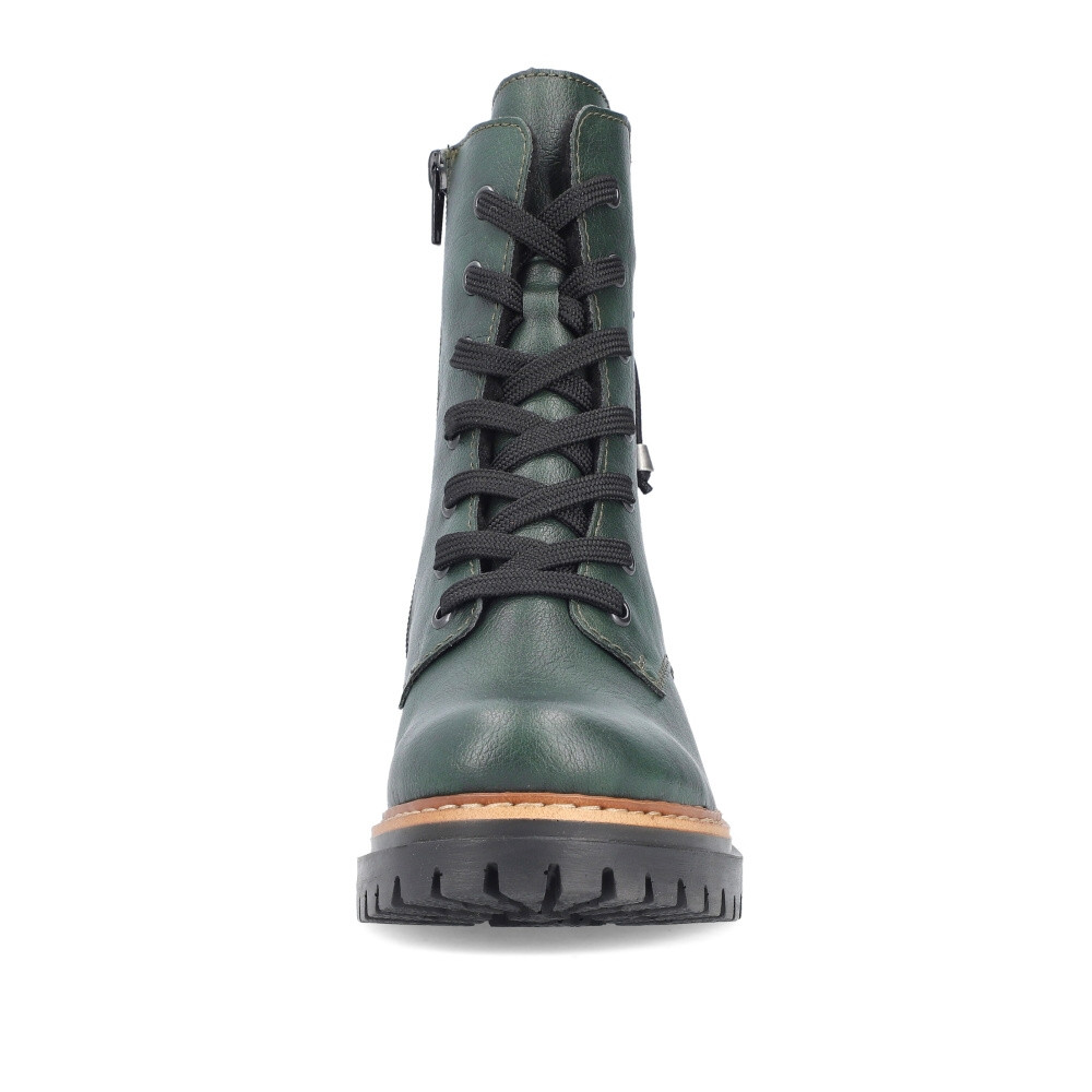 detail Dámská kotníková obuv RIEKER 72637-54 zelená W4