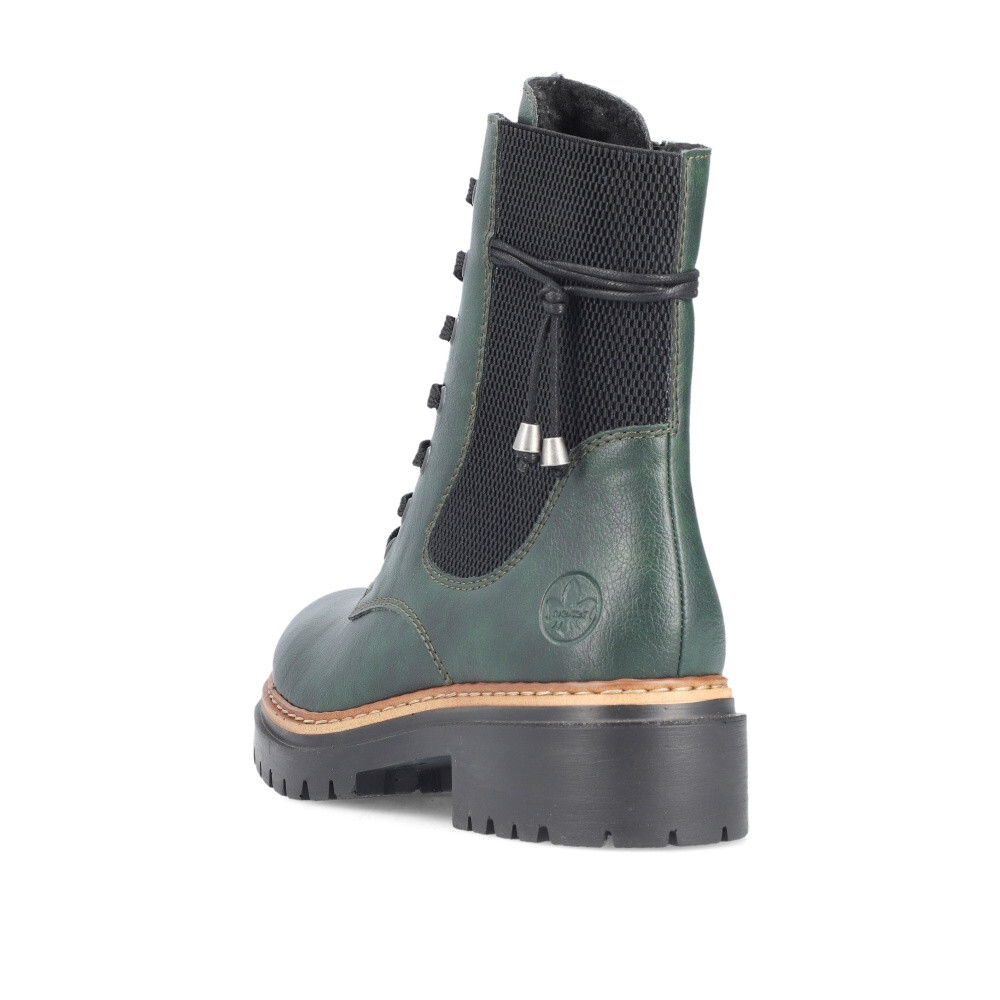 detail Dámská kotníková obuv RIEKER 72637-54 zelená W4
