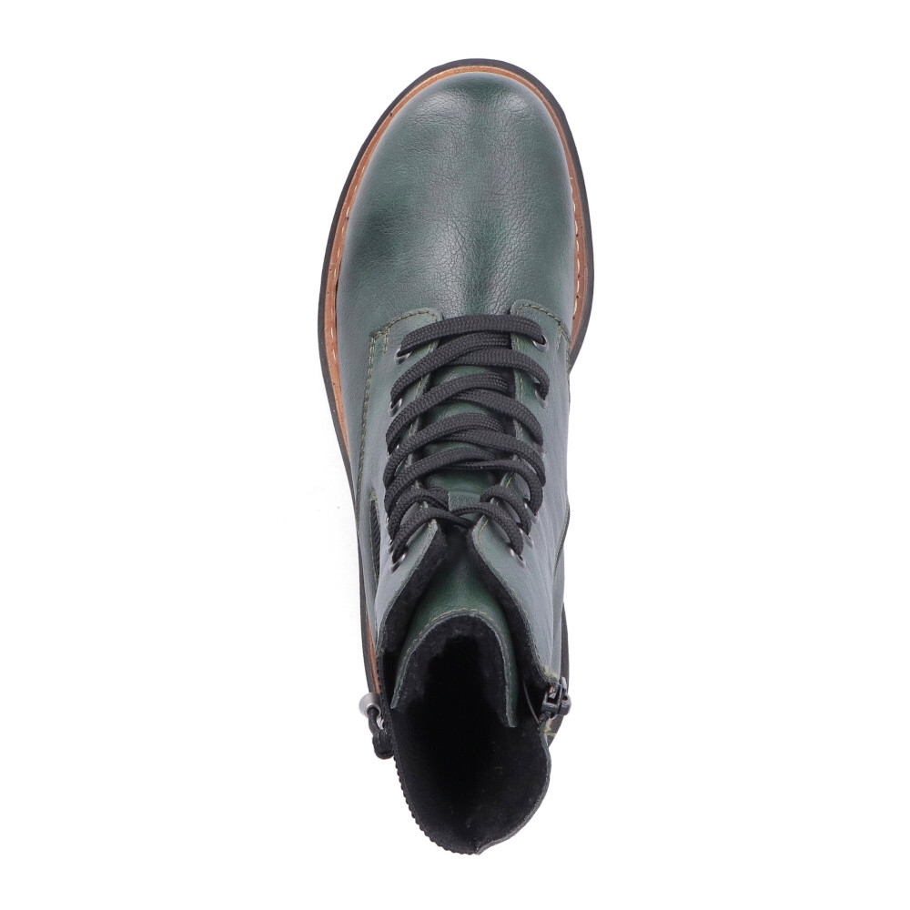 detail Dámská kotníková obuv RIEKER 72637-54 zelená W4