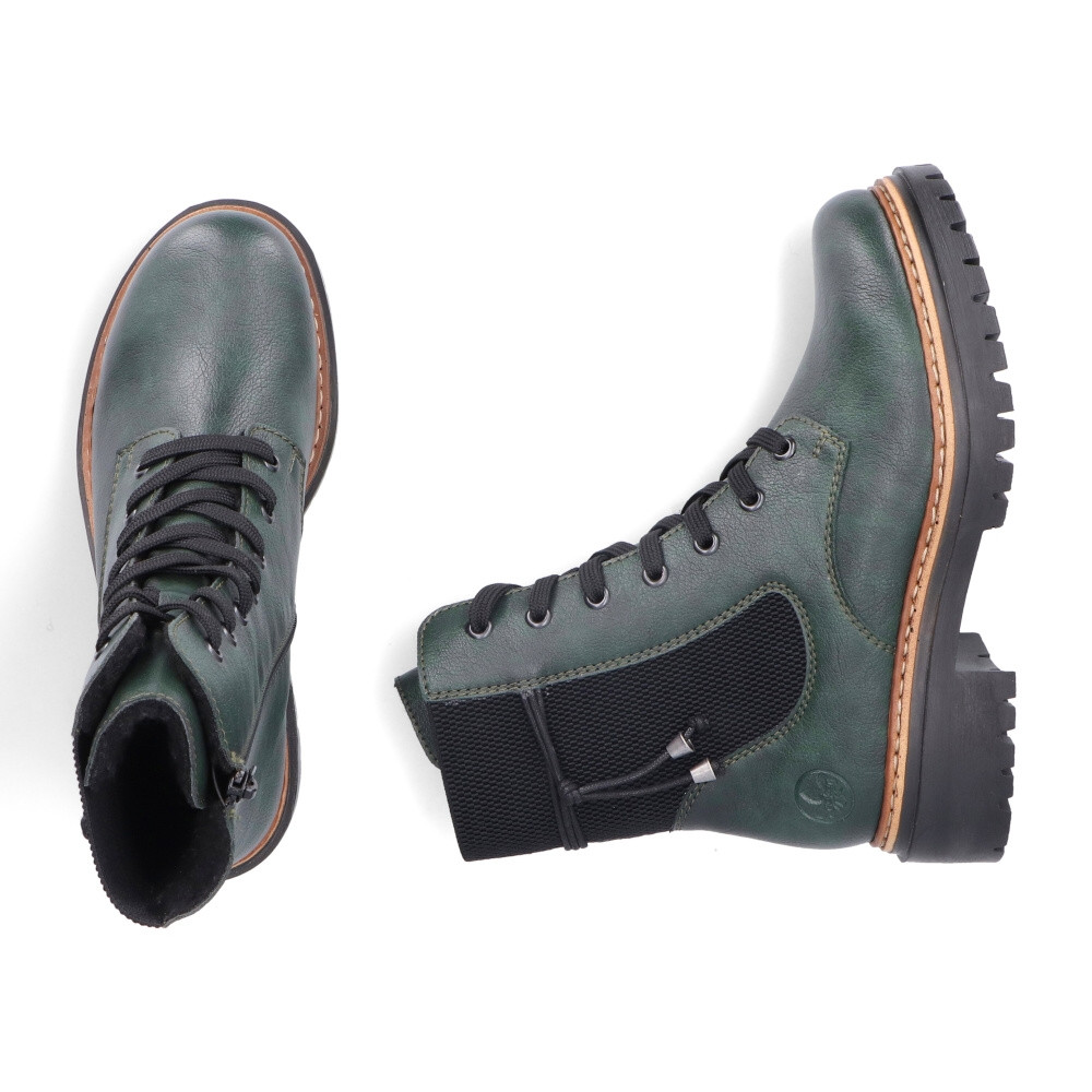 detail Dámská kotníková obuv RIEKER 72637-54 zelená W4