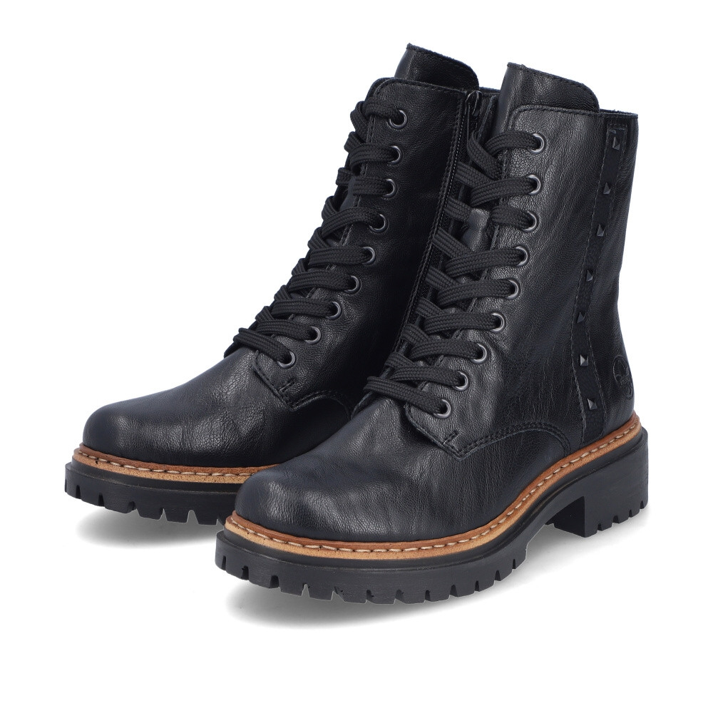 detail Dámská kotníková obuv RIEKER 72647-00 černá W4