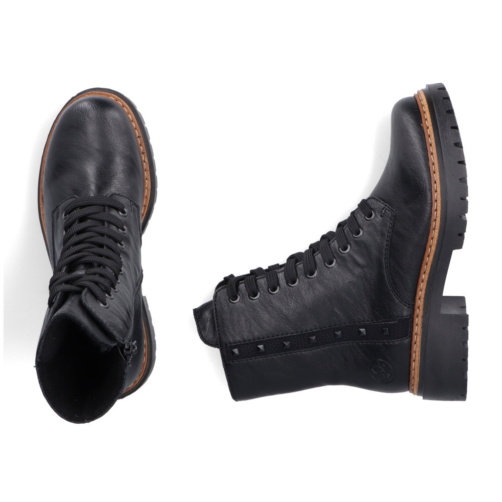 detail Dámská kotníková obuv RIEKER 72647-00 černá W4