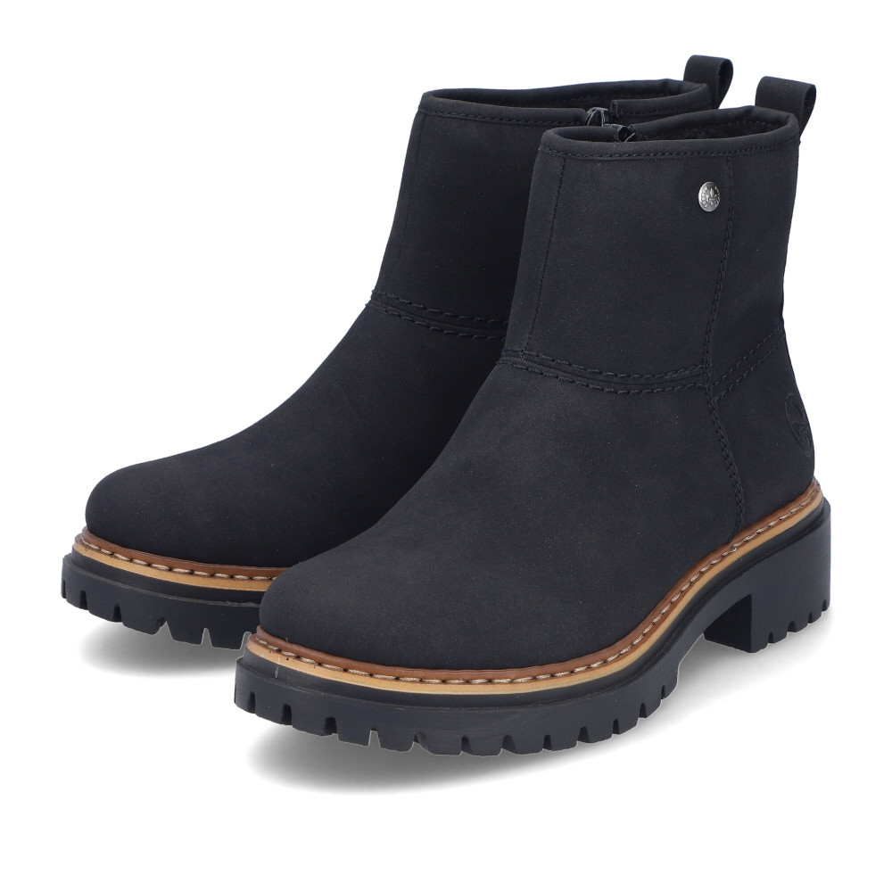 detail Dámská kotníková obuv RIEKER 72671-00 černá W4