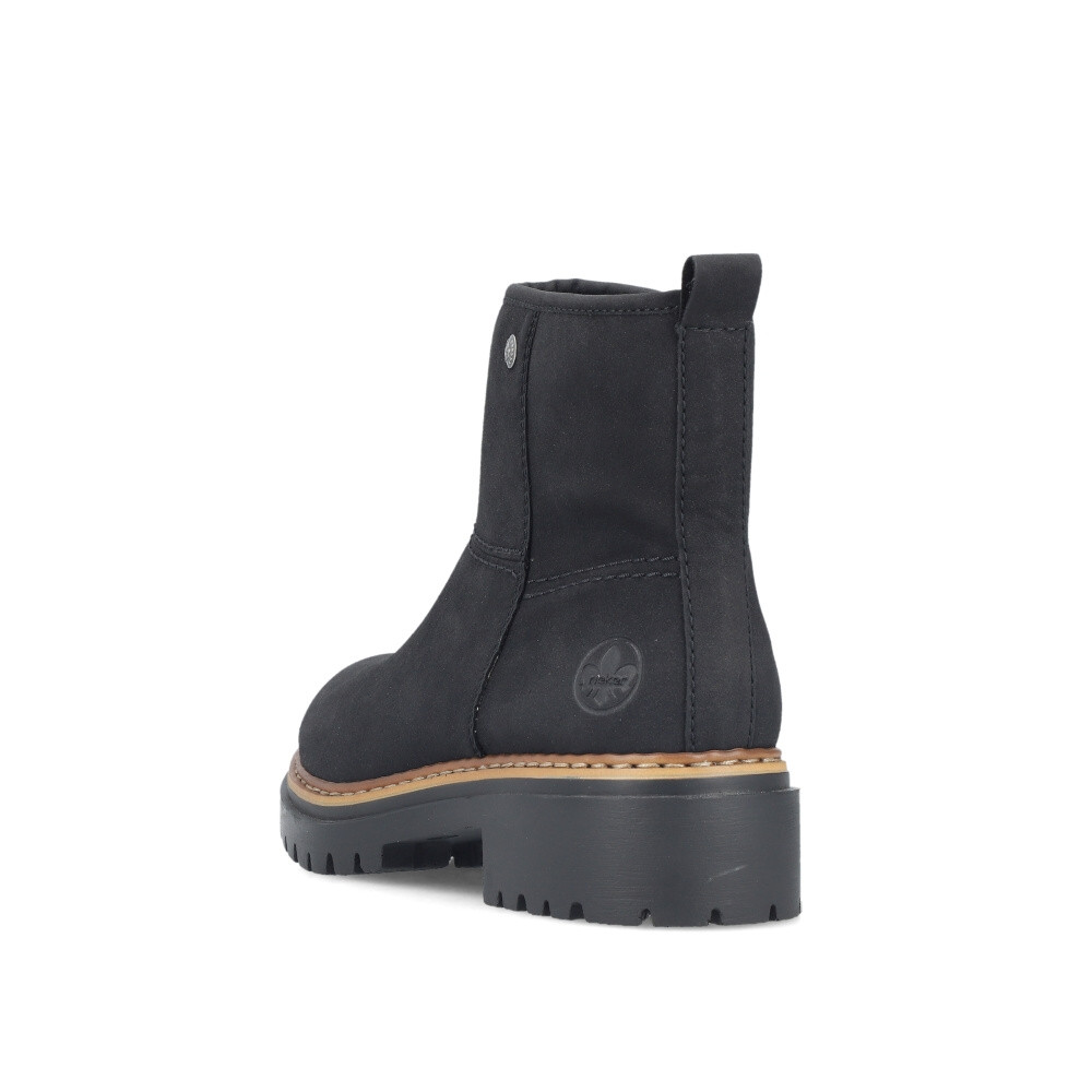 detail Dámská kotníková obuv RIEKER 72671-00 černá W4