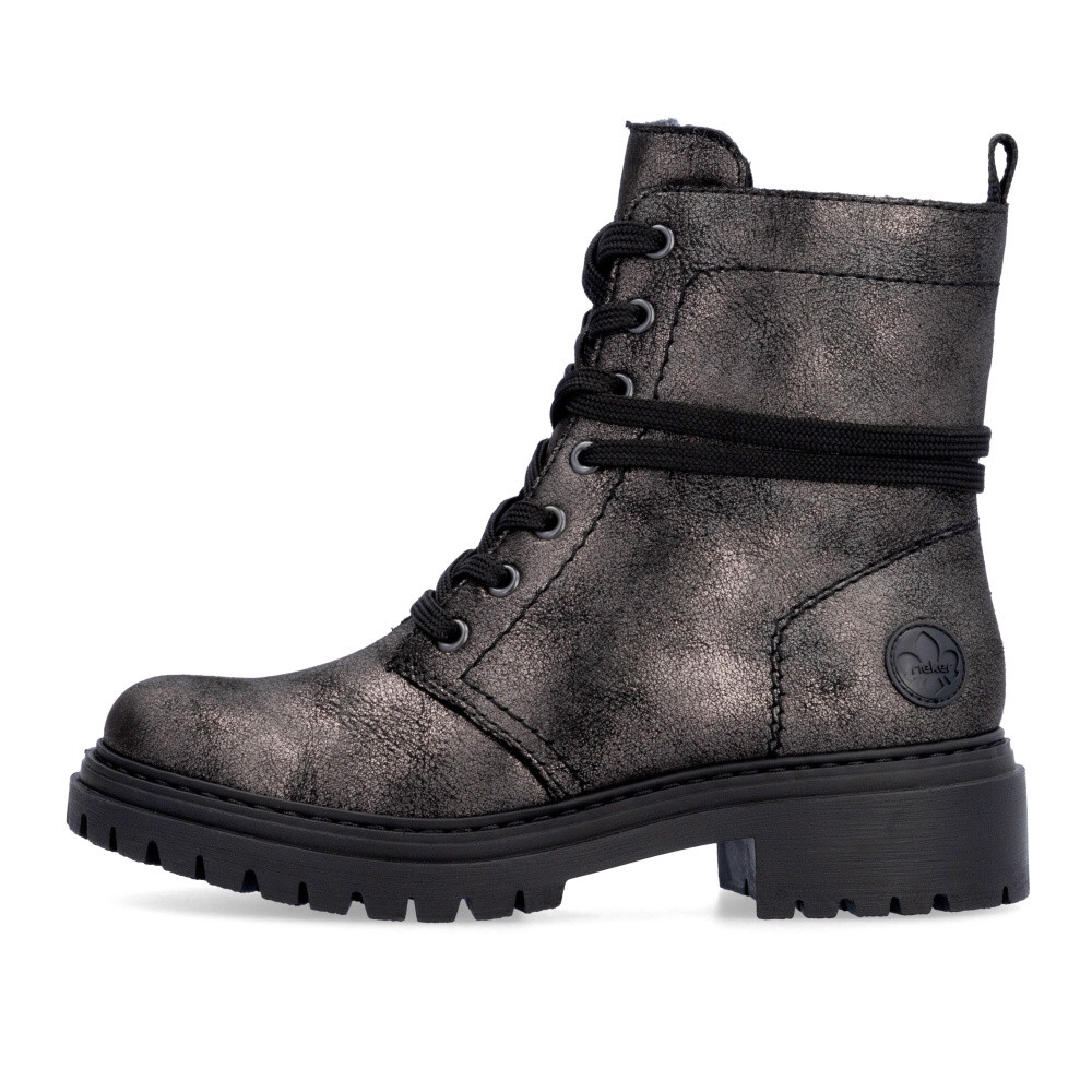 detail Dámská kotníková obuv RIEKER 72675-00 černá W4