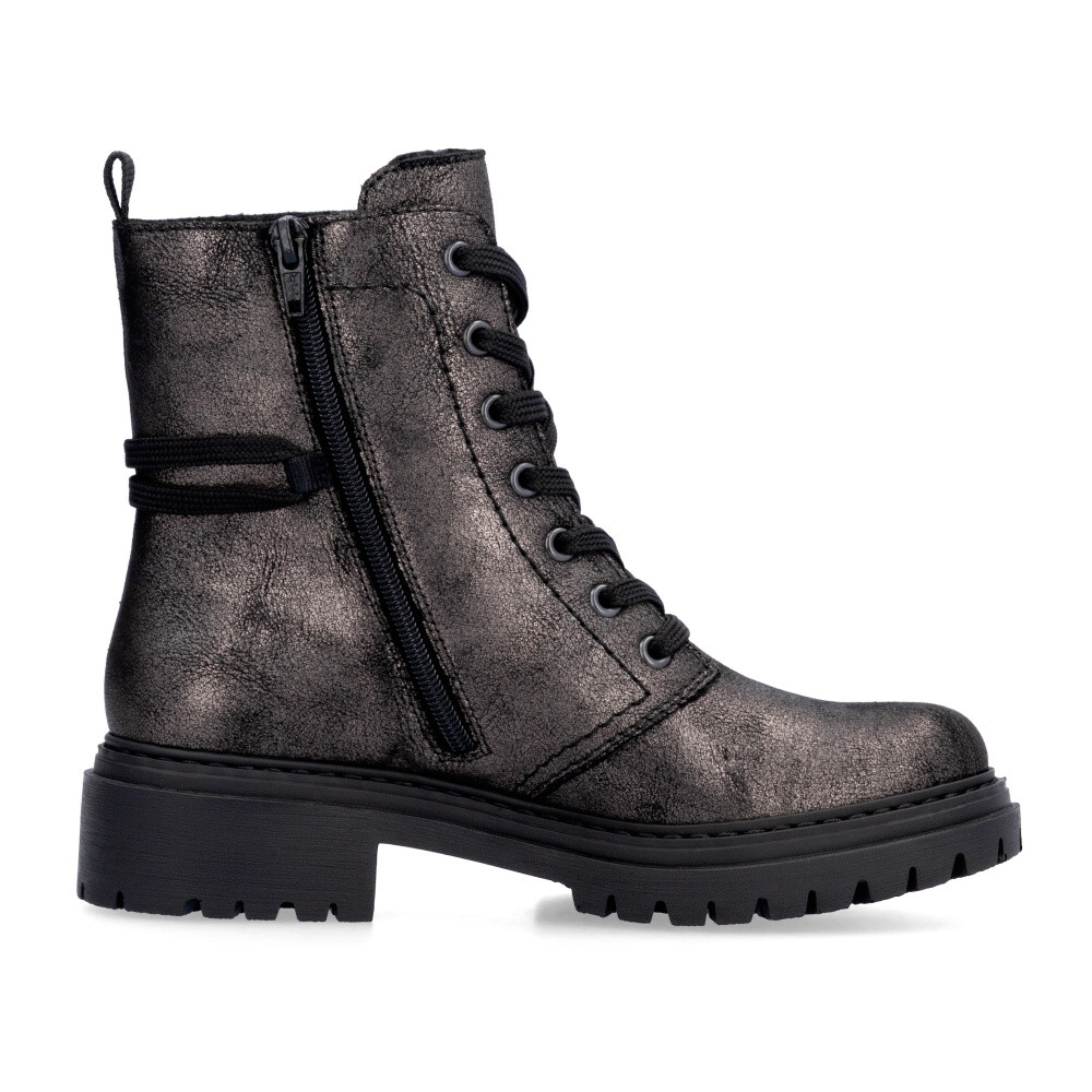 detail Dámská kotníková obuv RIEKER 72675-00 černá W4