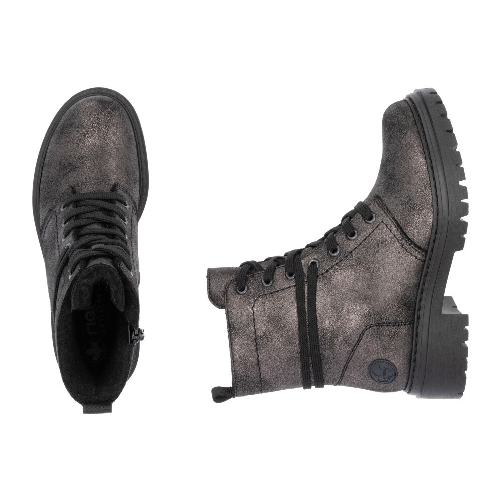 detail Dámská kotníková obuv RIEKER 72675-00 černá W4