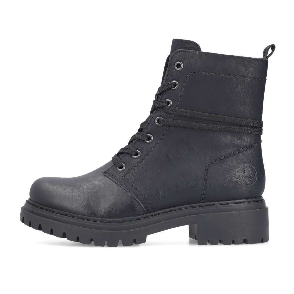 detail Dámská kotníková obuv RIEKER 72675-01 černá W4