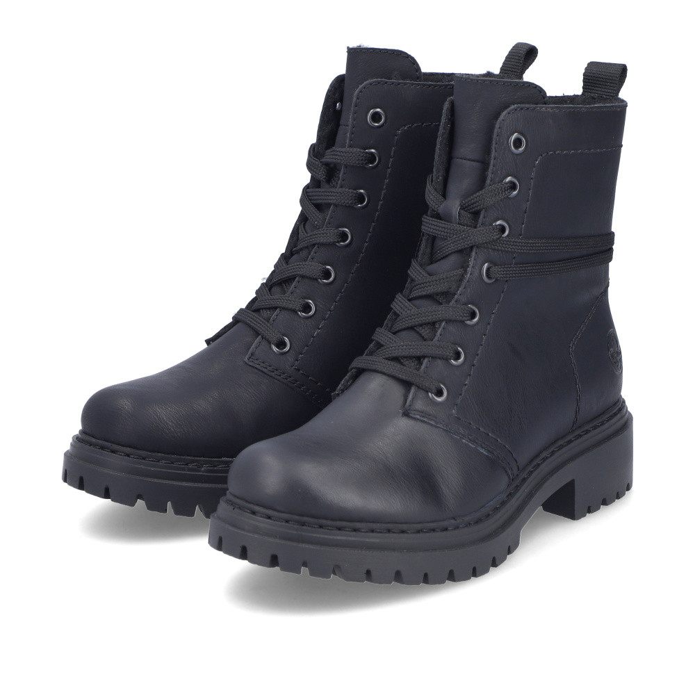 detail Dámská kotníková obuv RIEKER 72675-01 černá W4