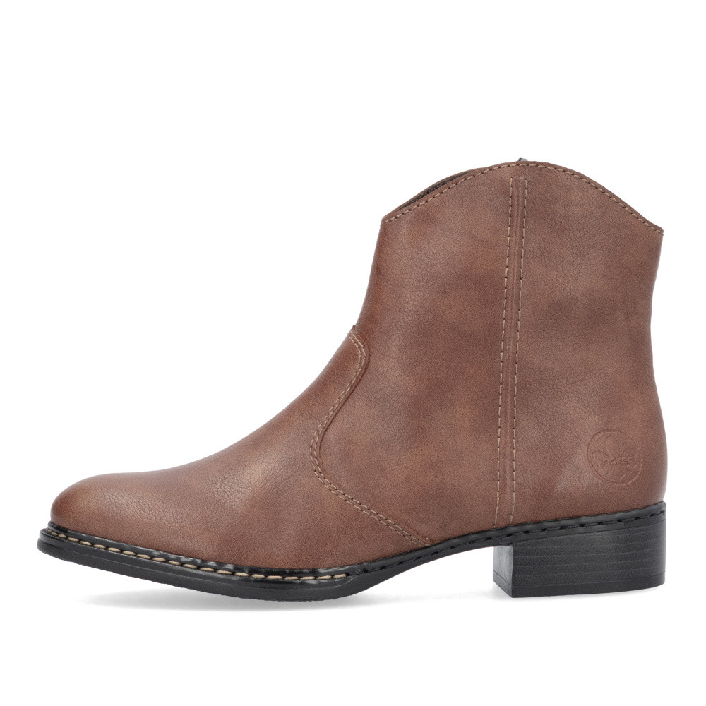 detail Dámská kotníková obuv RIEKER 73467-24 hnědá W4