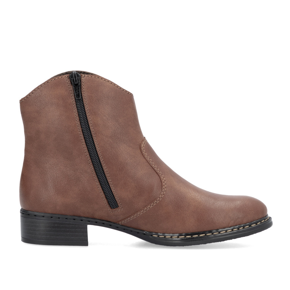 detail Dámská kotníková obuv RIEKER 73467-24 hnědá W4