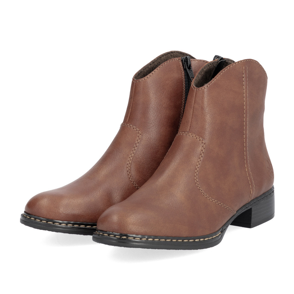 detail Dámská kotníková obuv RIEKER 73467-24 hnědá W4