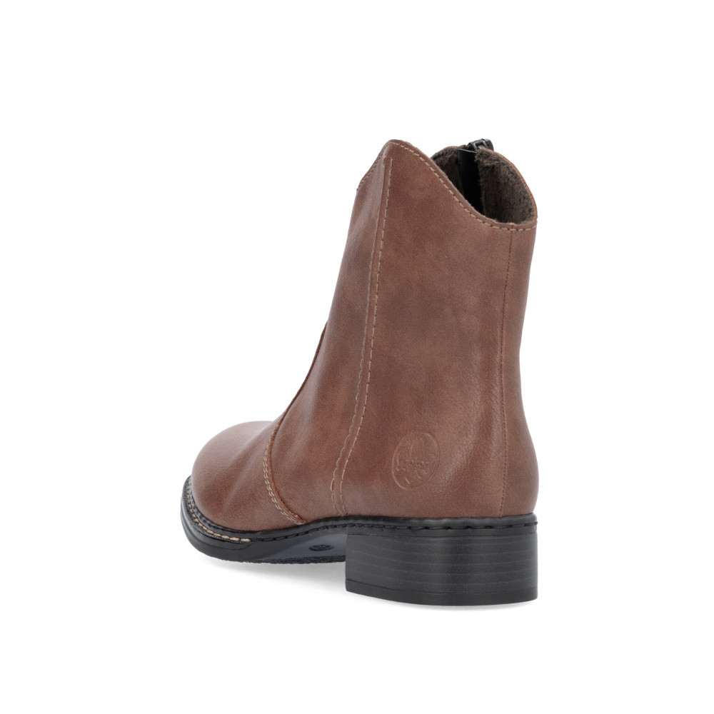 detail Dámská kotníková obuv RIEKER 73467-24 hnědá W4