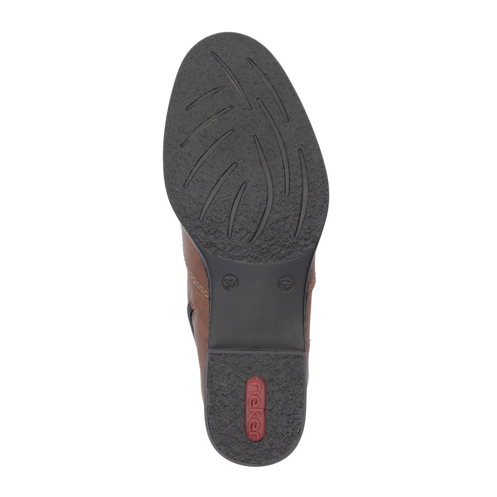 detail Dámská kotníková obuv RIEKER 73467-24 hnědá W4