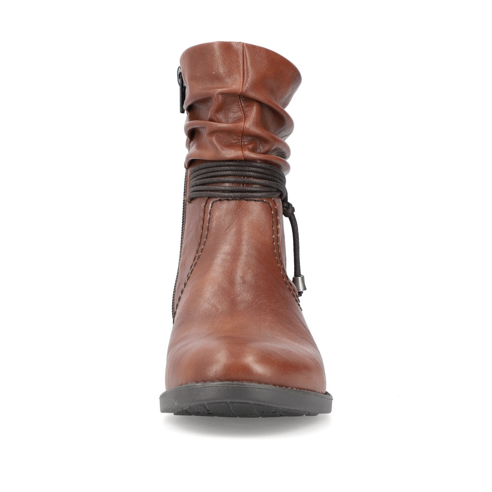 detail Dámská kotníková obuv RIEKER 73691-25 hnědá W4